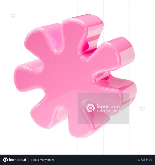 Flower Shape  3D Icon