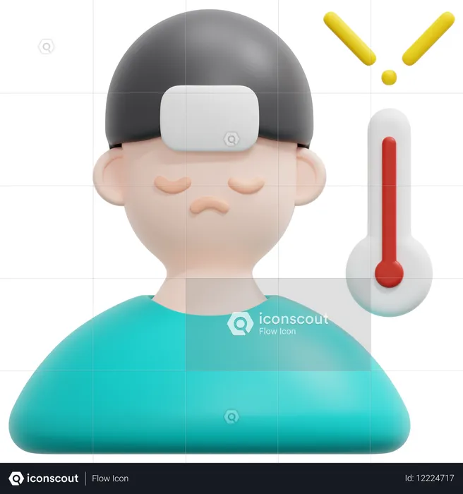 Flu  3D Icon