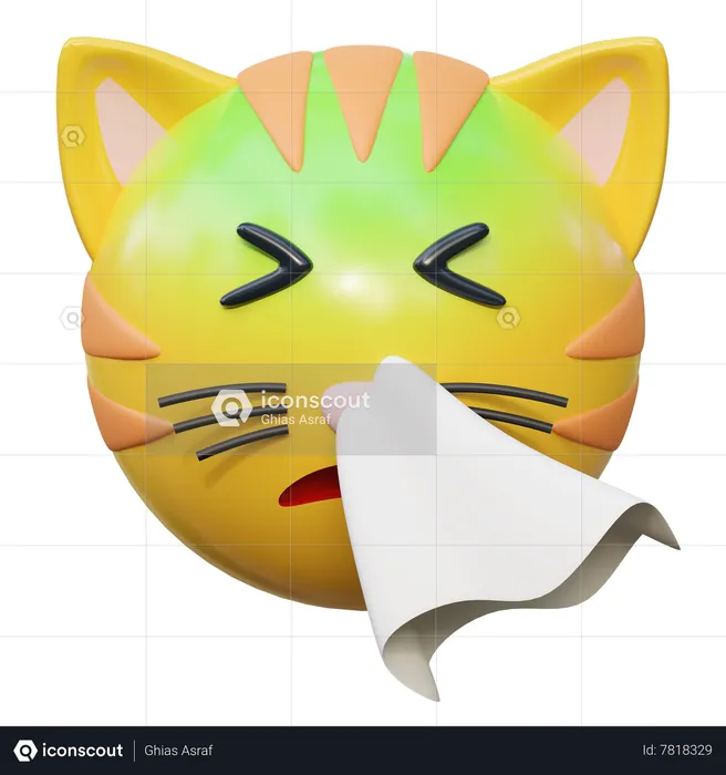 Flu Emoji 3D Icon