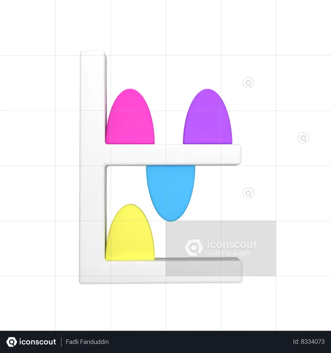 Fluctuation Chart  3D Icon