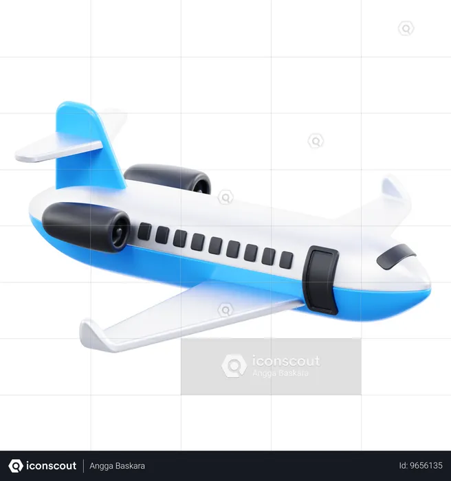 Flugzeug  3D Icon