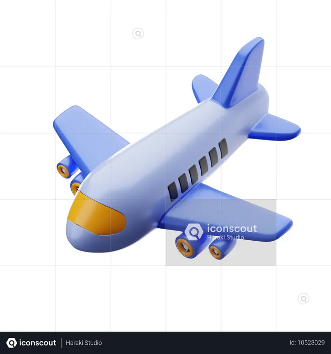 Flugzeug  3D Icon