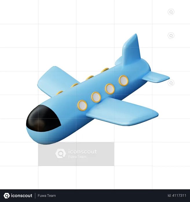 Flugzeug  3D Illustration