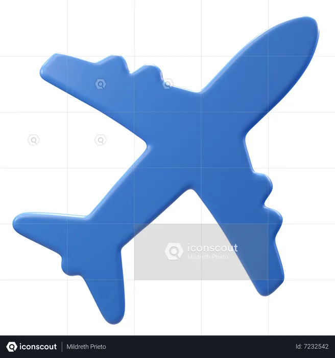 Flugzeug  3D Icon