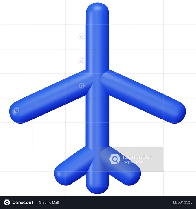 Flugzeug-Modus  3D Icon