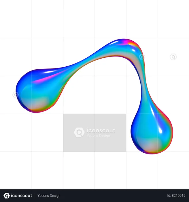 Fluid Boomerang  3D Icon