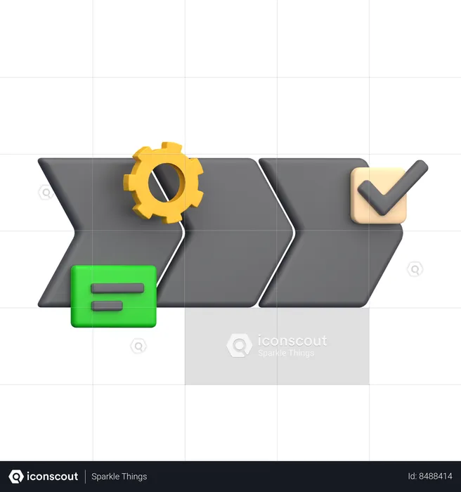 Flujo de trabajo  3D Icon