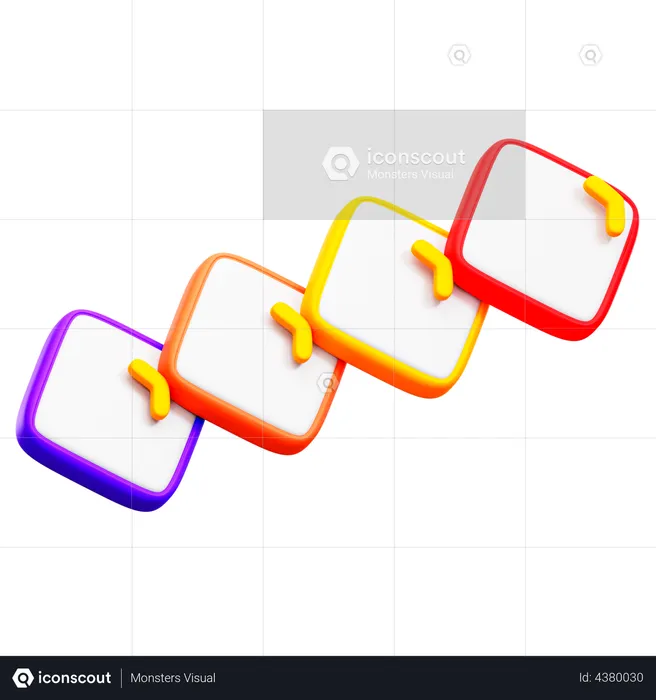 Flussdiagramm  3D Illustration