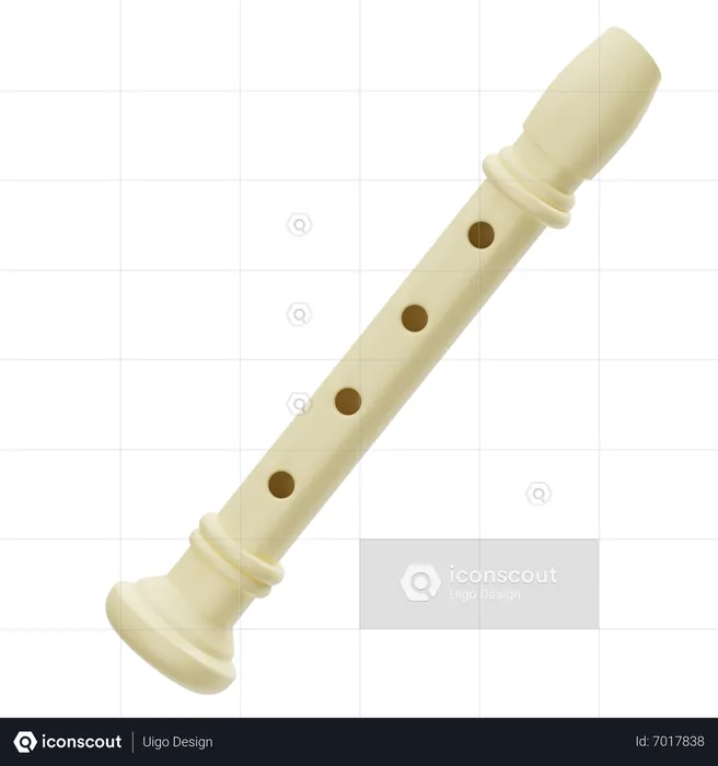 Flute  3D Icon