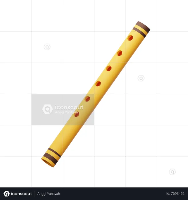 Flute  3D Icon