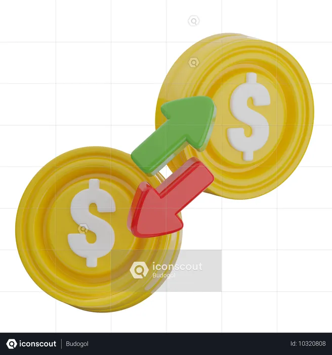 Des flux de trésorerie  3D Icon