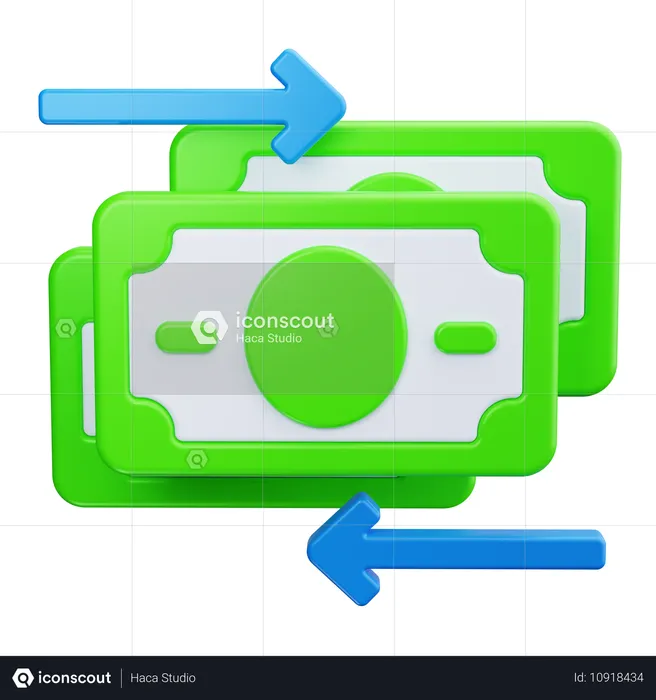 Des flux de trésorerie  3D Icon