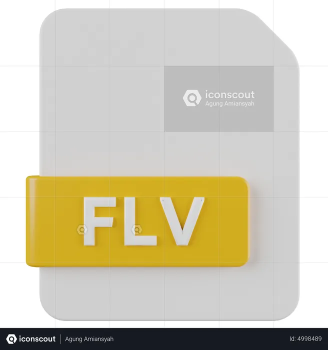 Flv-Datei  3D Icon