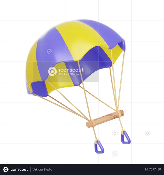 Flying Balloon Sport  3D Icon