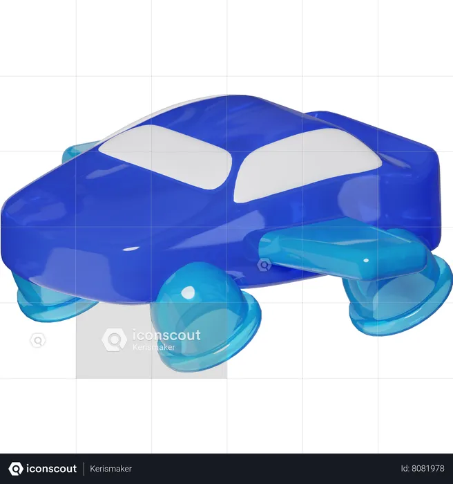 Flying Car  3D Icon