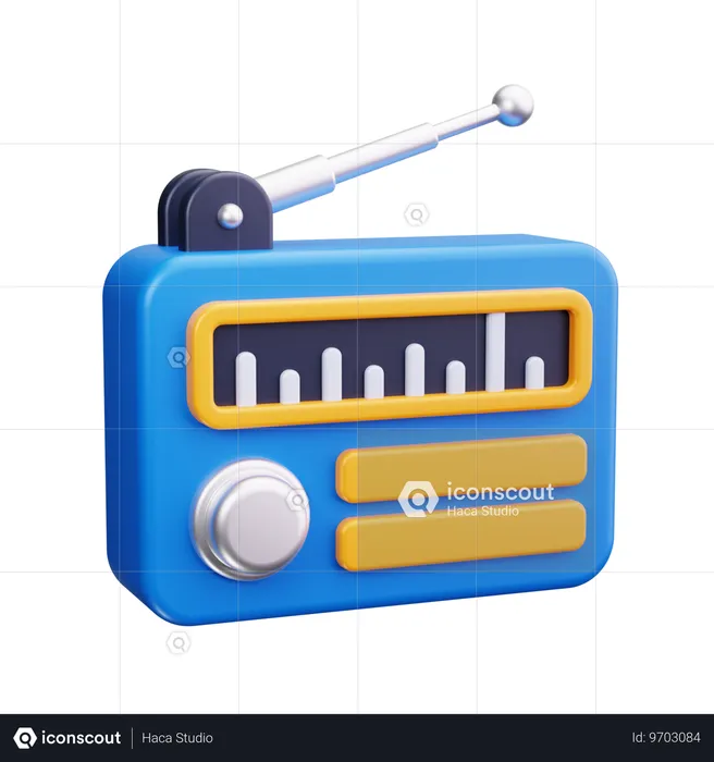 FM 라디오  3D Icon