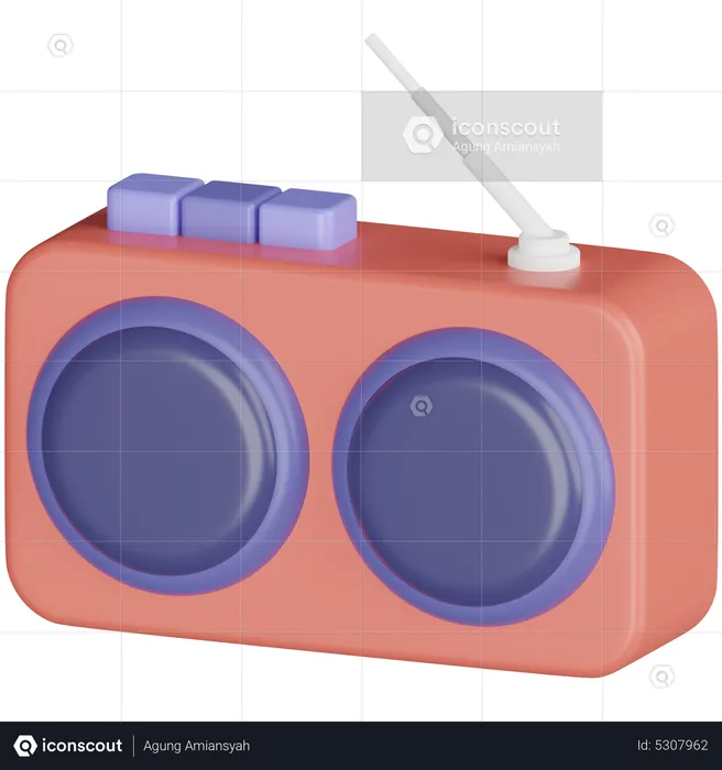 FM-Radio  3D Icon