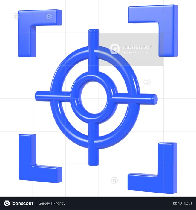 Focus  3D Illustration