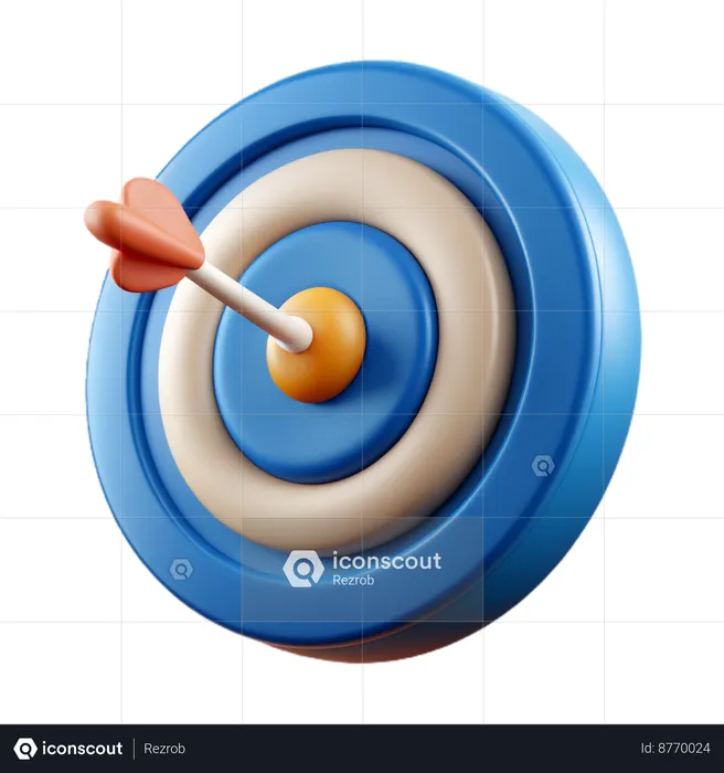 Focus target  3D Icon
