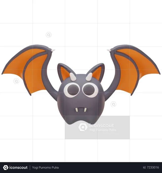 Morcego fofo  3D Icon