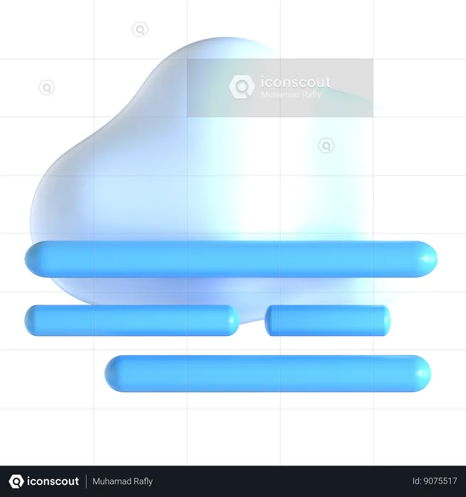 Fog  3D Icon