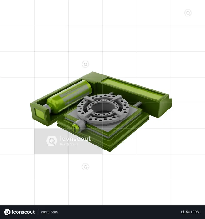 Fogão de acampamento  3D Icon