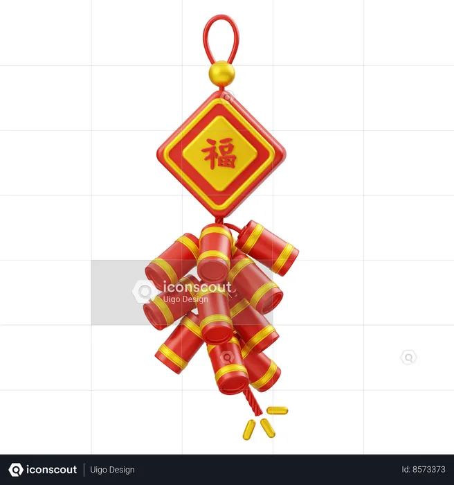 Foguete chinês  3D Icon