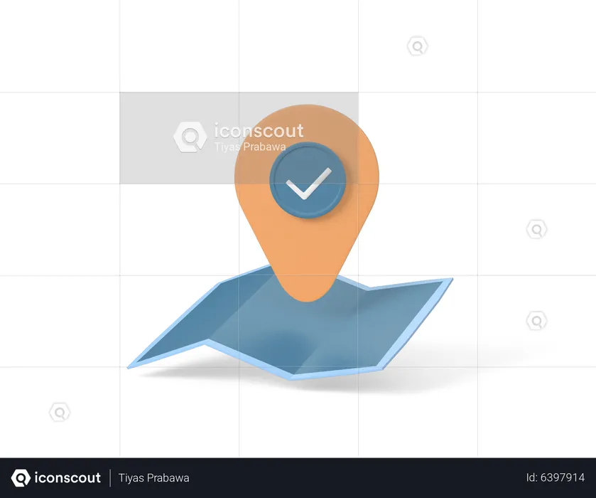 Folded Map  3D Icon