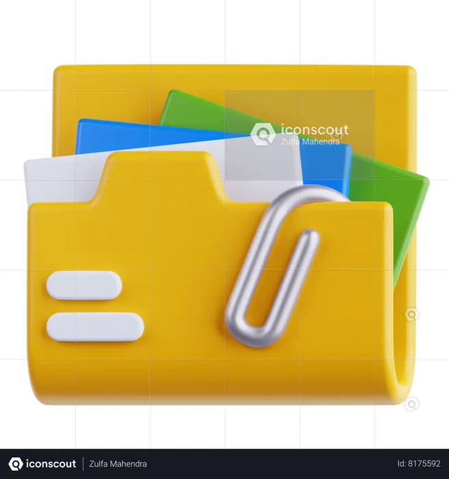 Folder 3D Icon download in PNG, OBJ or Blend format