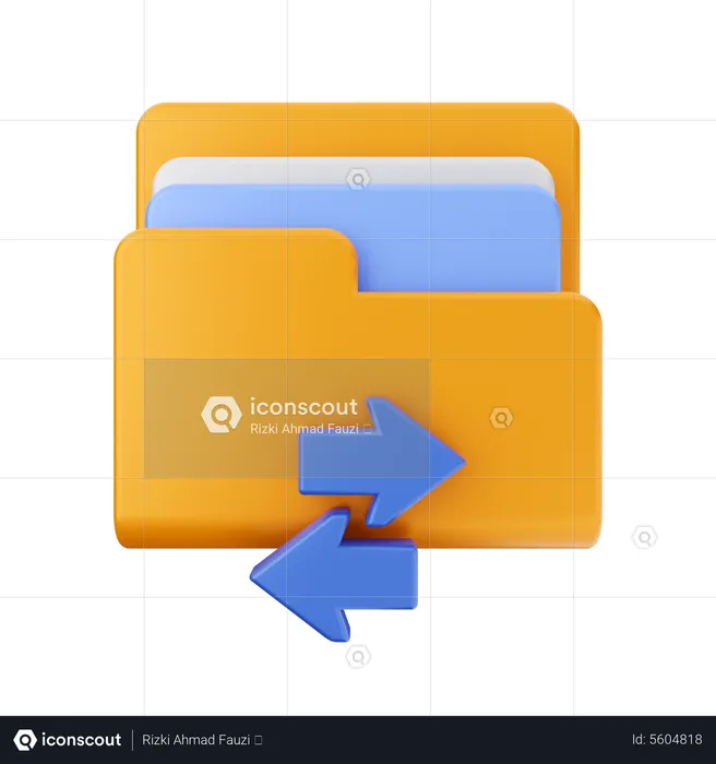 Folder arrow  3D Icon