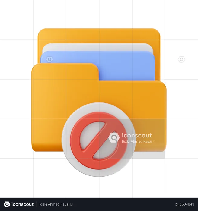 Folder block  3D Icon
