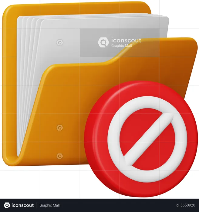 Folder Block  3D Icon