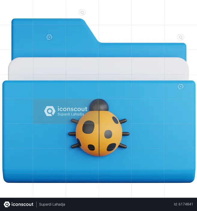 Folder Bug  3D Icon