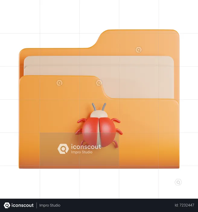 Folder Bug  3D Icon