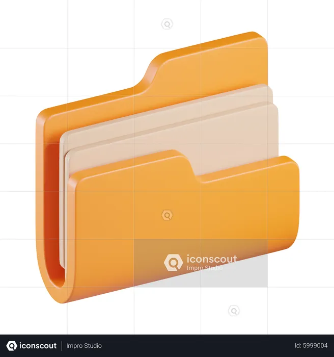Folder file  3D Icon