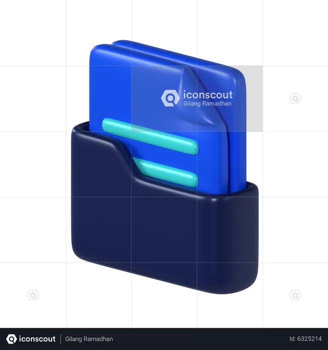 Folder File  3D Icon