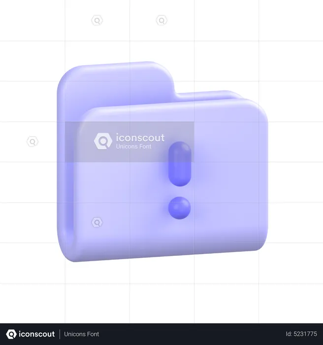 Folder Info  3D Icon