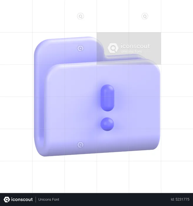 Folder Info  3D Icon