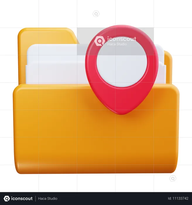 Folder Location  3D Icon