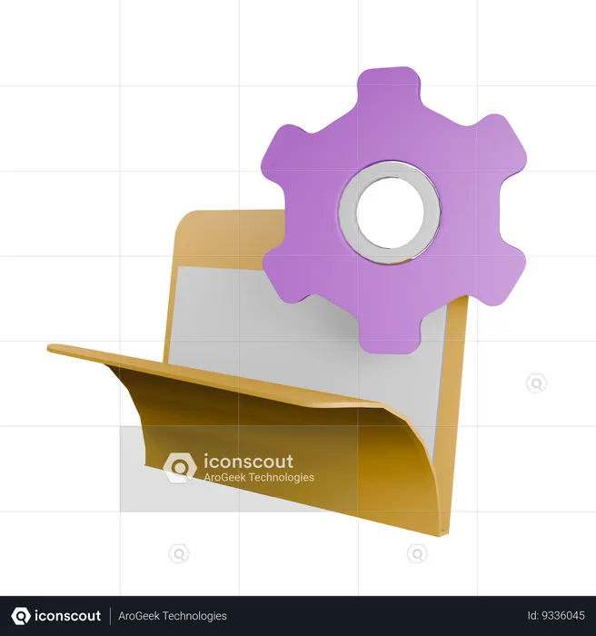 Folder Management  3D Icon