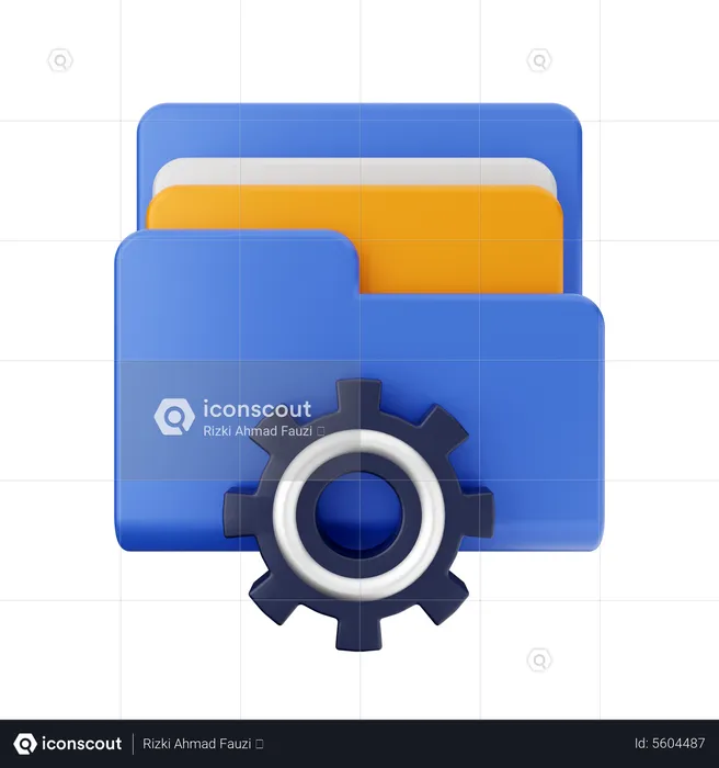 Folder Management  3D Icon