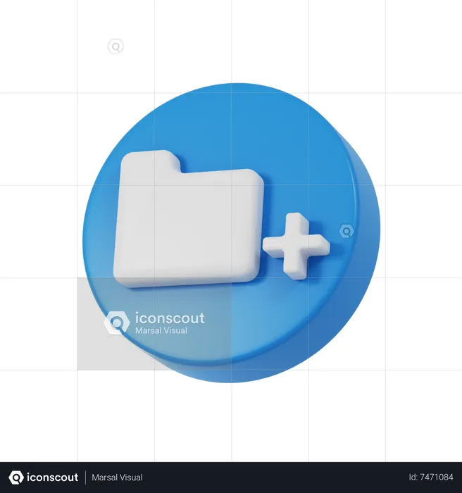 Folder Plus  3D Icon