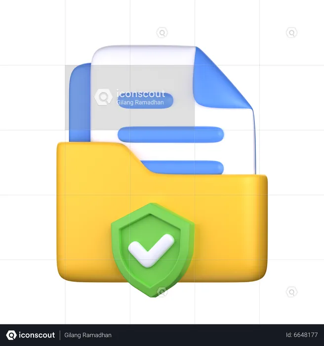 Folder Protection  3D Icon