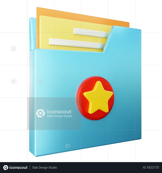 Folder Rating  3D Icon