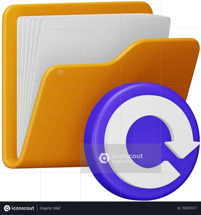 Folder Refresh  3D Icon