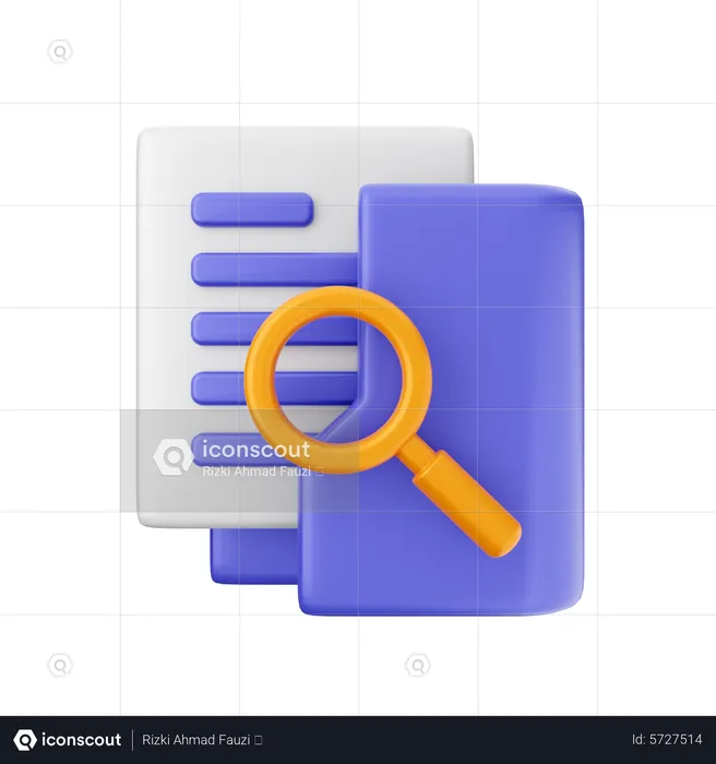 Folder Search  3D Icon