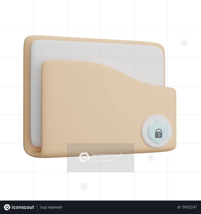 Folder Scurity  3D Icon