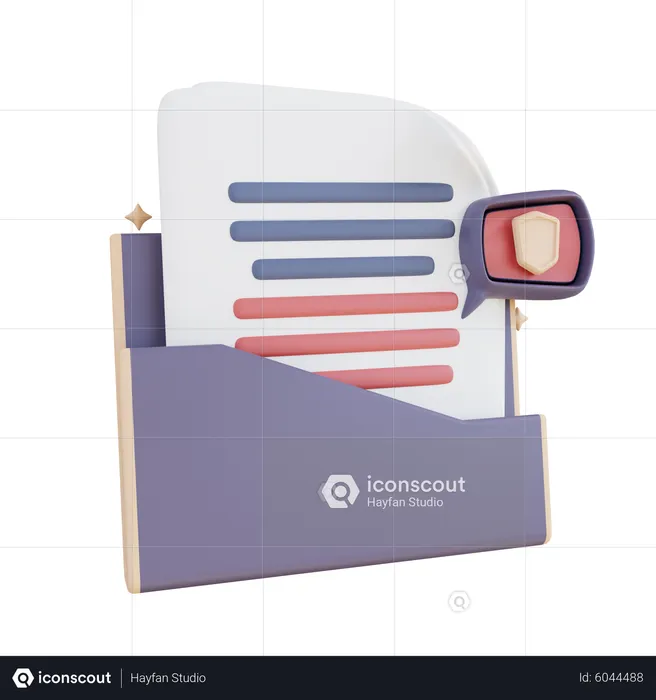 Folder Security  3D Icon