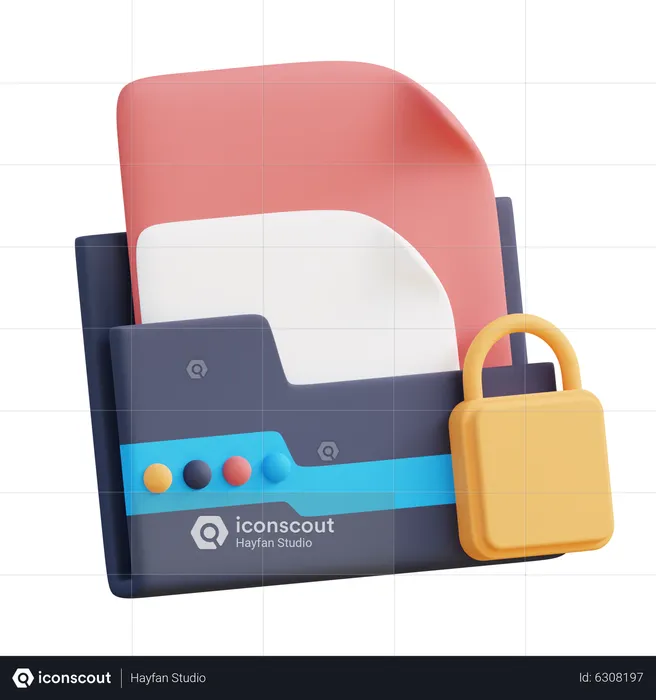 Folder Security  3D Icon