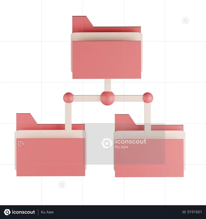 Folder Sharing  3D Icon